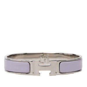 Pre-Loved Hermes Enamel Clic H Bracelet GM